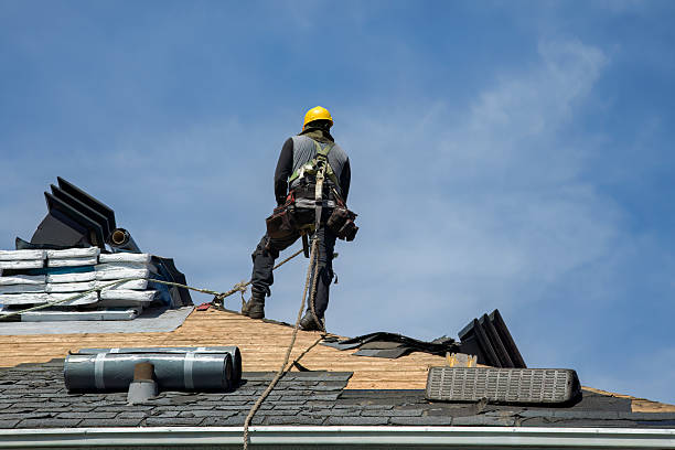 Professional Roof Installation technician working in Riley, KS
